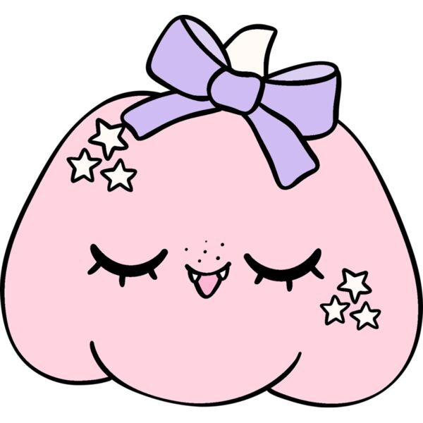 PUMPKIN PINK  PURPLE BOW Thumbnail