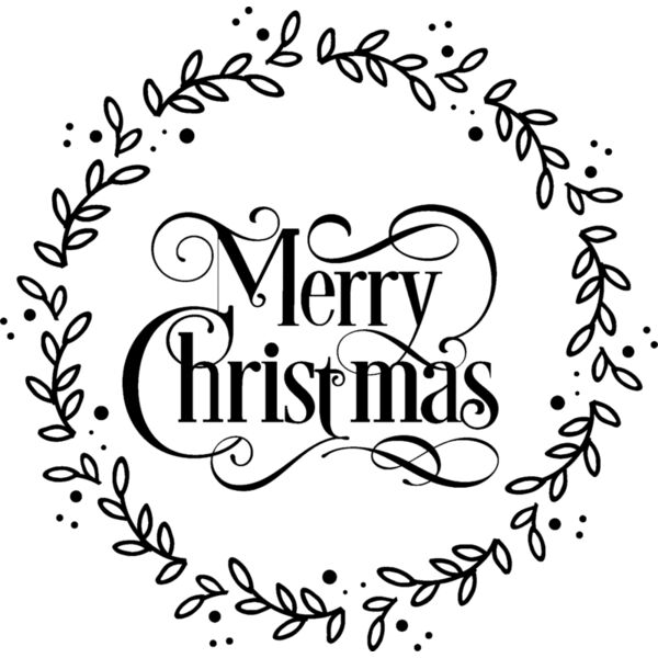 Merry Christmas   round frame all black Photoroom Thumbnail